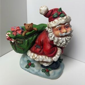 Santa Wine Bottle Holder Figurine 2006 Christmas Party Table Display NO‎ TOPPER